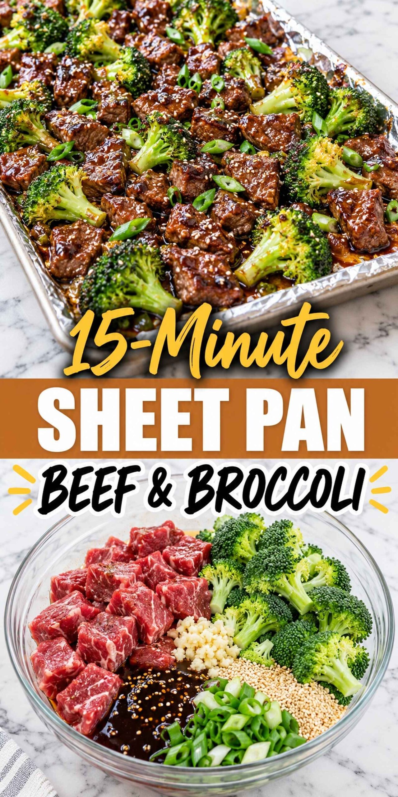 15-Minute Sheet Pan Beef and Broccoli 15-Minute Sheet Pan Beef and Broccoli