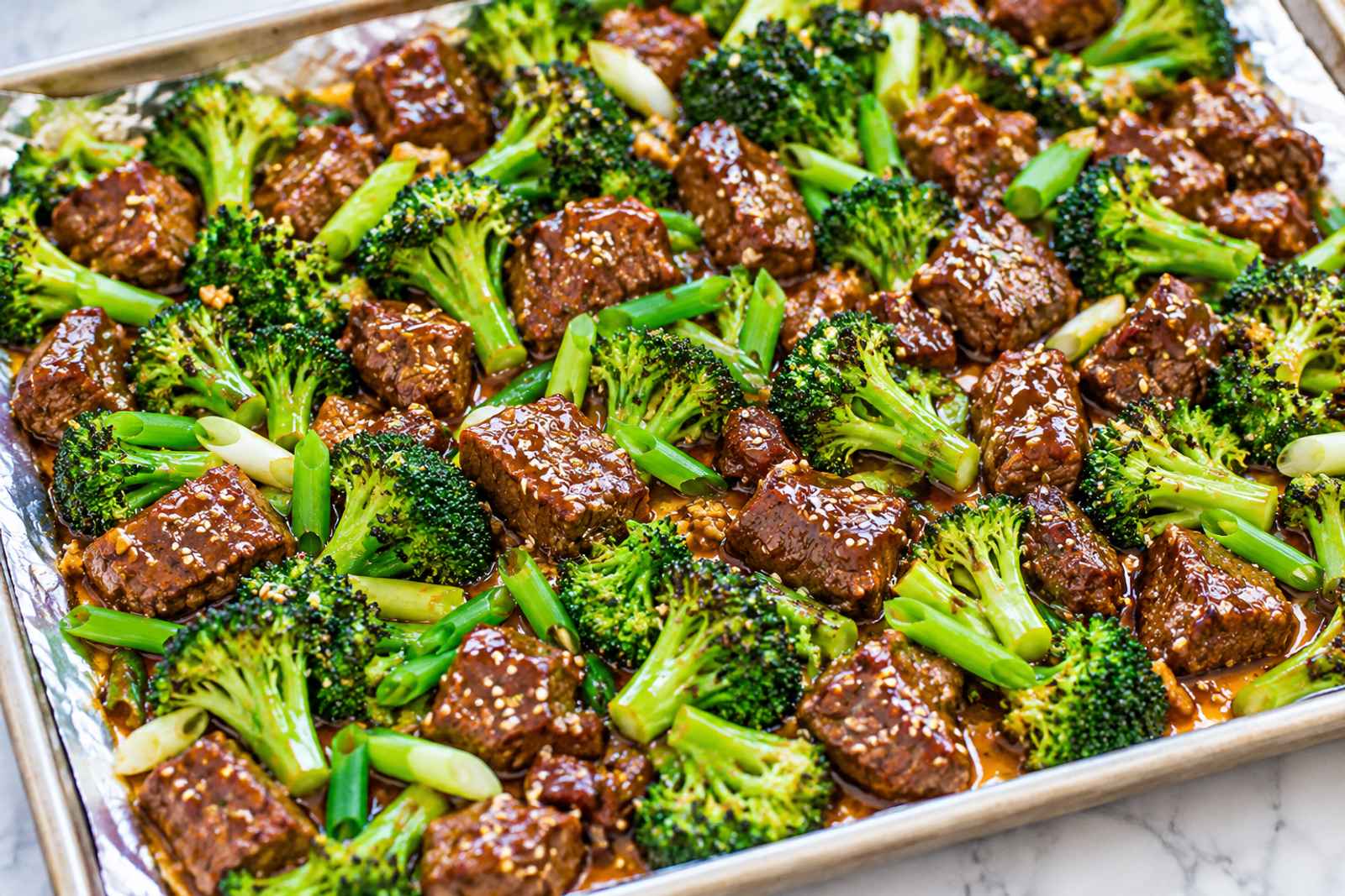 15-Minute Sheet Pan Beef and Broccoli 15-Minute Sheet Pan Beef and Broccoli