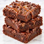 Caramel Chocolate Chip Brownies