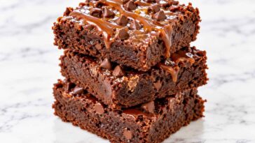 Caramel Chocolate Chip Brownies